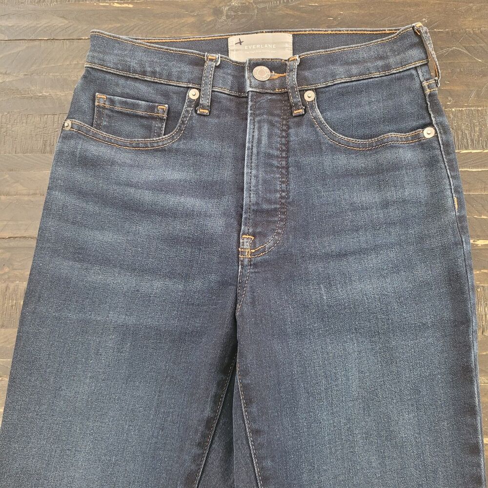 Everlane The High Rise Skinny Jean Women’s Size 25 Tall Dark Wash Stretch Denim